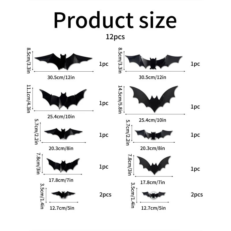 Halloween 3D Led Bat Decoration