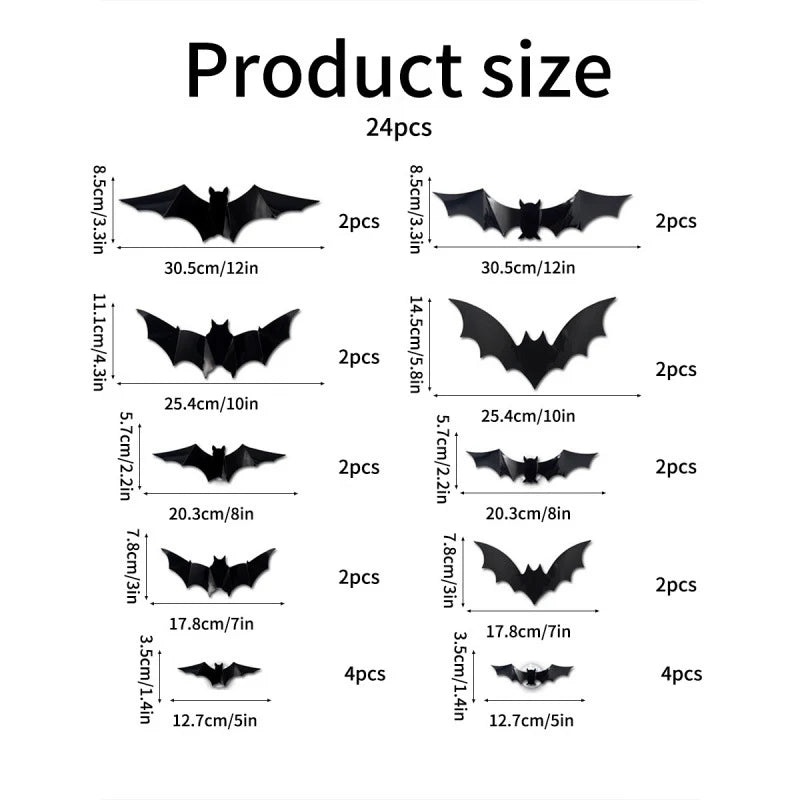 Halloween 3D Led Bat Decoration