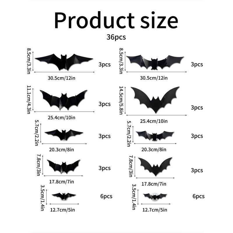 Halloween 3D Led Bat Decoration