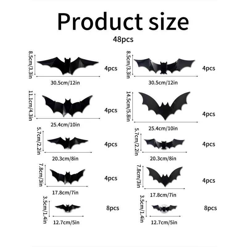 Halloween 3D Led Bat Decoration