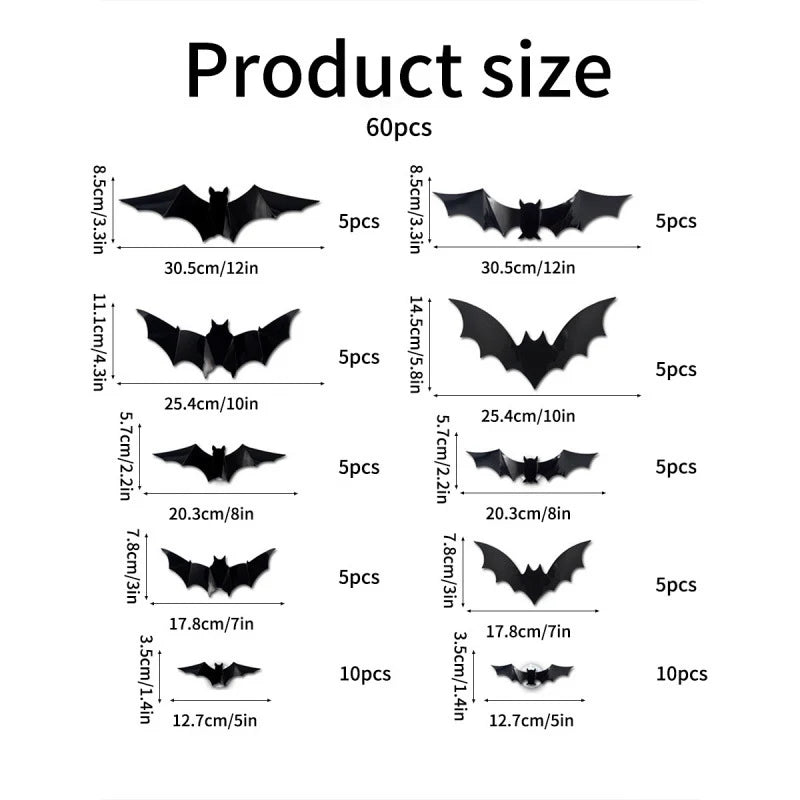 Halloween 3D Led Bat Decoration