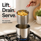 Stainless Steel Deep Fryer Set